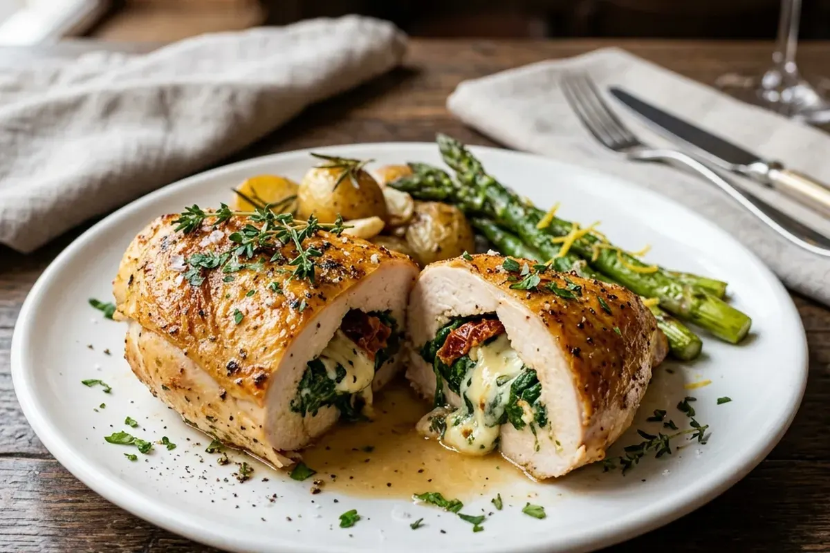 peito de frango recheado